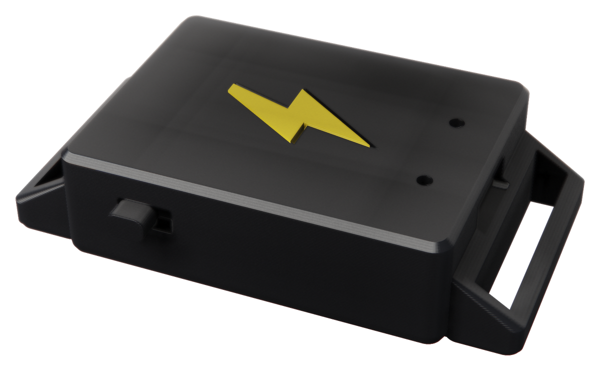 The Explosive Belt — the sensor in its case on the waist belt